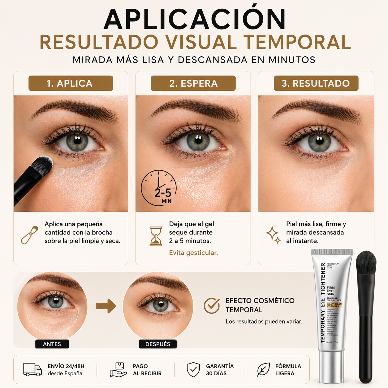 Crema Tensora de contorno de ojos