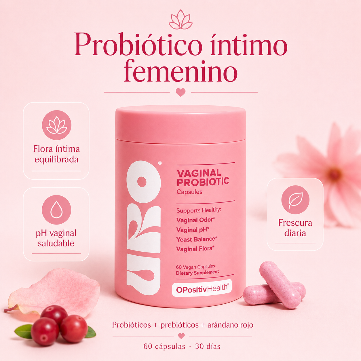 FloraFem — Probiótico Íntimo Femenino