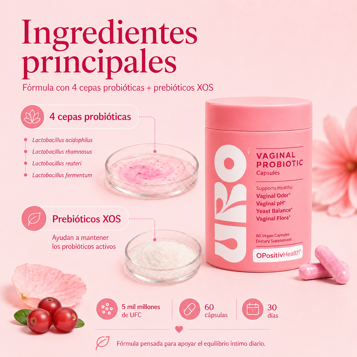 FloraFem — Probiótico Íntimo Femenino