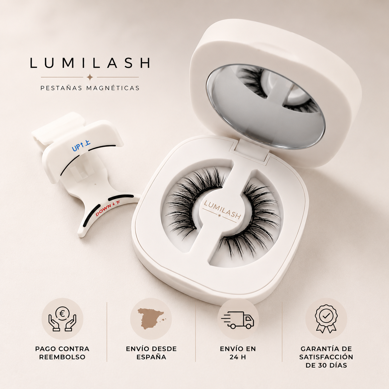 Lumilash - Pestañas Magnéticas Reutilizables
