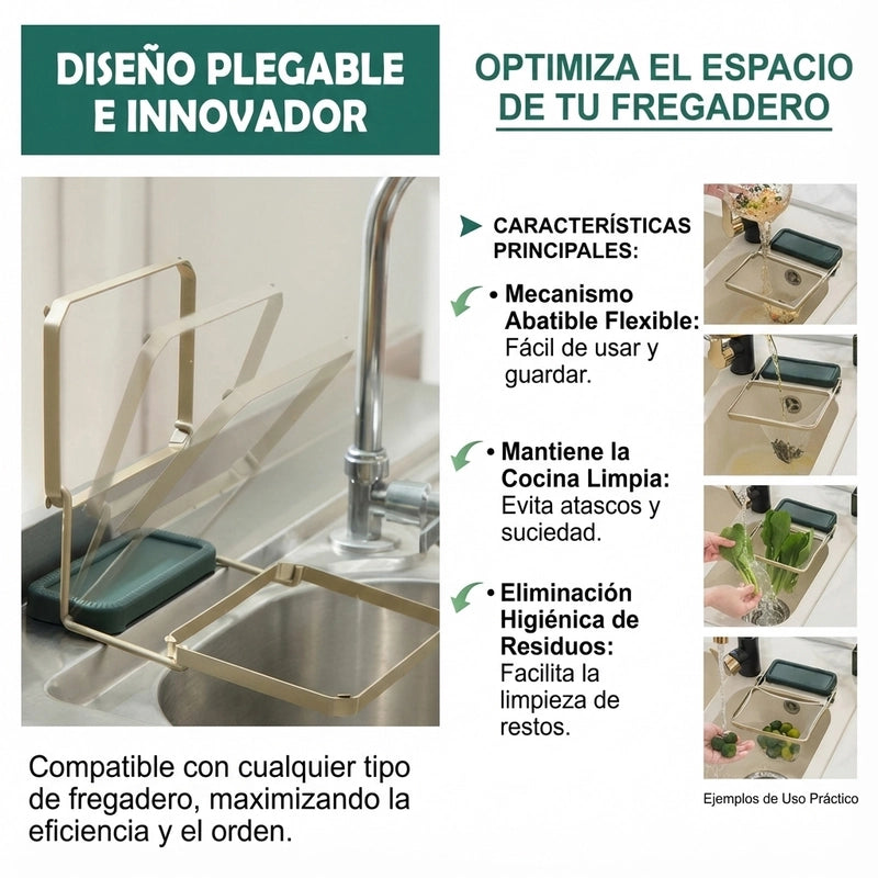 Filtro de Cocina Plegable - Deshazte de Residuos Fácilmente